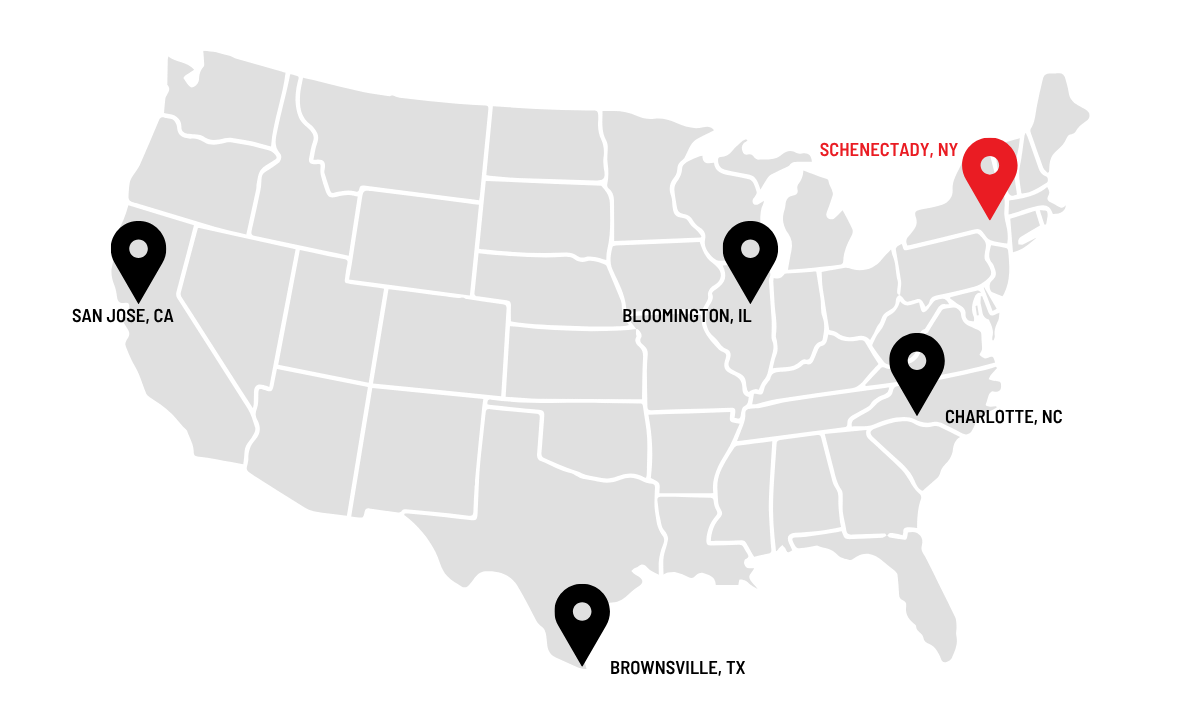 Contec North America locations map